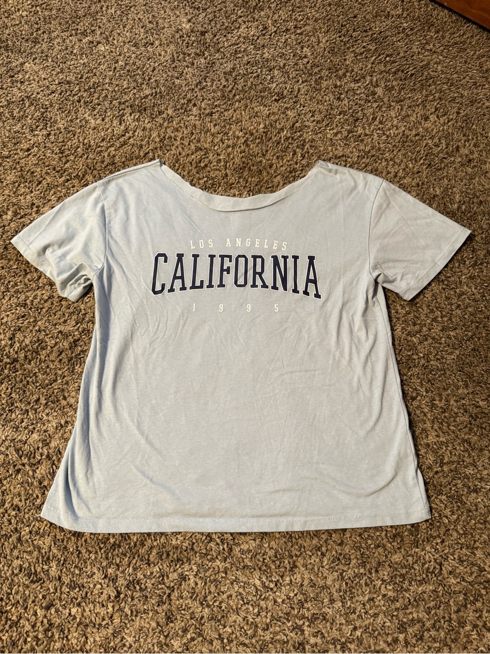 Light Blue 'California' Graphic Tee - Women